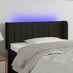 Sängynpääty LEDillä, musta, 103x16x78/88cm hinta ja tiedot | Sängyt | hobbyhall.fi