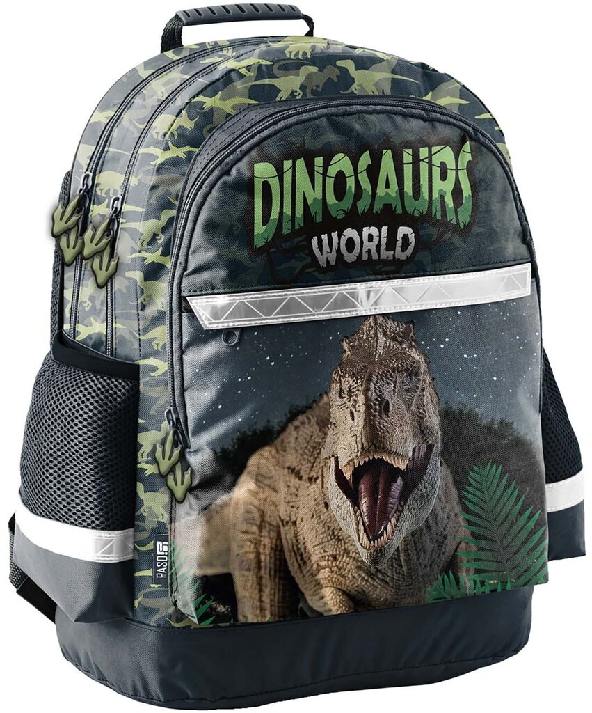 Koulureppu Paso Dinosaurs World hinta ja tiedot | Koulureput ja -laukut | hobbyhall.fi