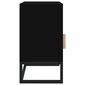 vidaXL Yöpöytä, musta, 40x30x55,5cm, käsitelty puu/rauta hinta ja tiedot | Yöpöydät | hobbyhall.fi