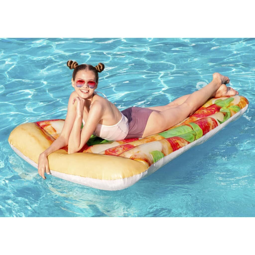 Kelluva patja Bestway Pizza Party, 188x130cm, punainen hinta ja tiedot | Puhallettavat vesilelut ja uima-asusteet | hobbyhall.fi