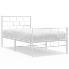 Sängynrunko vidaXL, 75x190 cm, valkoinen hinta ja tiedot | Sängyt | hobbyhall.fi