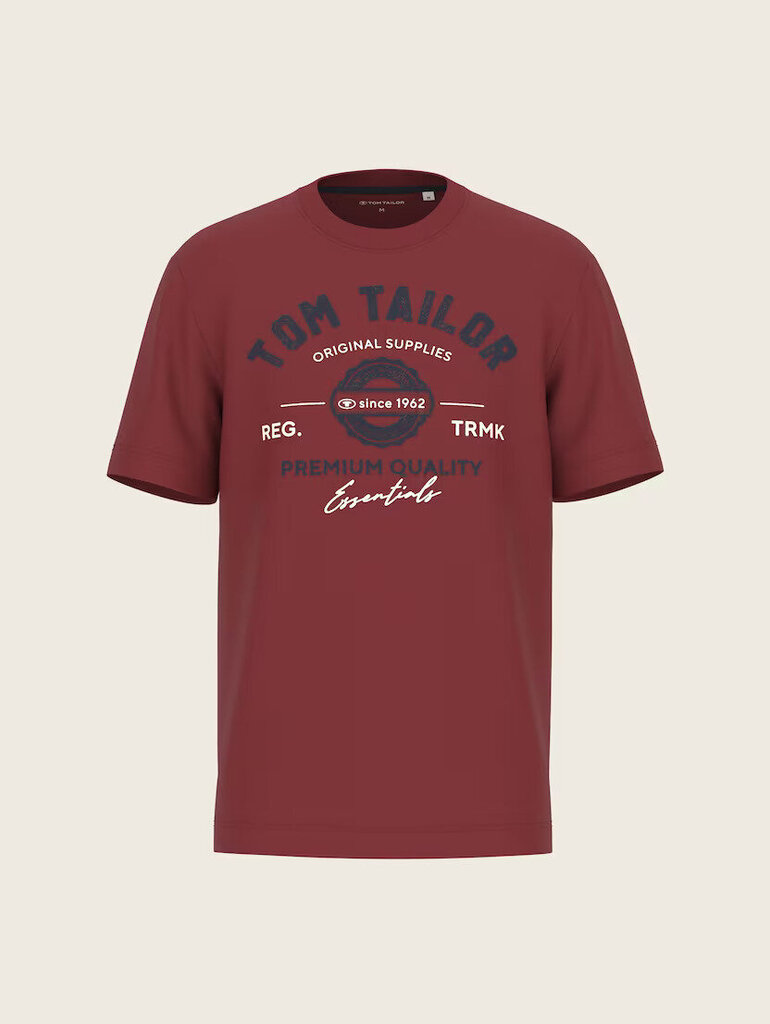 Tom Tailor Miesten T-paita, Terrakotta hinta ja tiedot | Miesten T-paidat | hobbyhall.fi