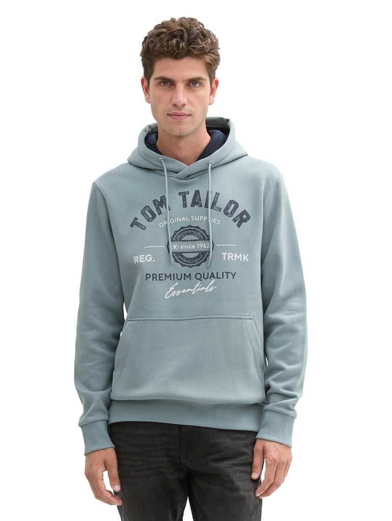 Tom Tailor miesten collegepaita, sinivihreä hinta ja tiedot | Miesten puserot ja hupparit | hobbyhall.fi