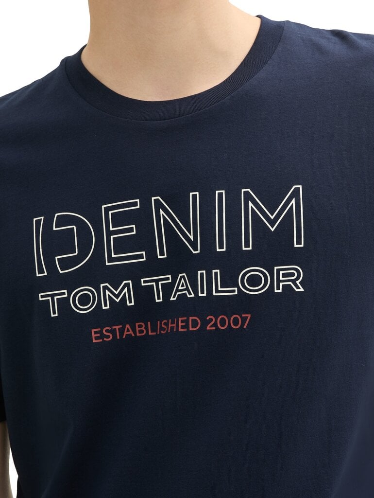 Tom Tailor miesten t-paita, tummansininen hinta ja tiedot | Miesten T-paidat | hobbyhall.fi