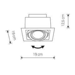 Nowodvorski Upotettava valaisin Valkoinen Downlight hinta ja tiedot | Upotettavat valaisimet ja LED-valaisimet | hobbyhall.fi