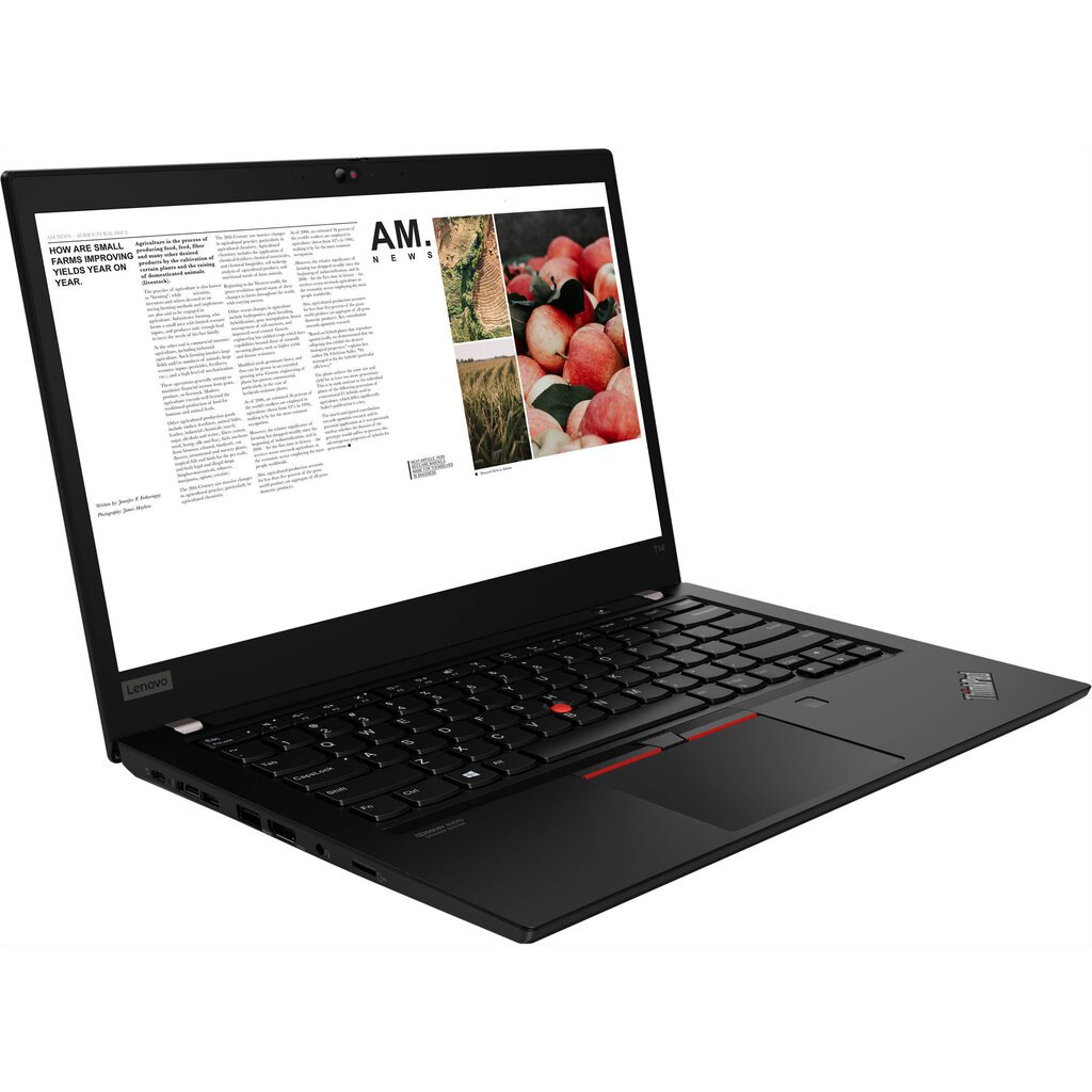 Lenovo Thinkpad T14 Gen 1 (Intel) 14 Intel Core i5-10210U 16/256GB SSD Windows 11 Pro Musta Matta hinta ja tiedot | Kannettavat tietokoneet | hobbyhall.fi