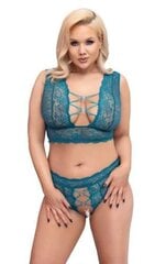 Alusvaatesetti Cottelli Curves, vihreä, 4XL hinta ja tiedot | Seksikkäät asut naisille | hobbyhall.fi