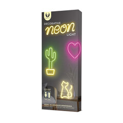LED-neonlamppu LOVE vaaleanpunainen akku/USB hinta ja tiedot | Seinävalaisimet | hobbyhall.fi