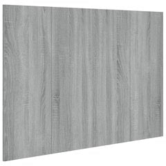 vidaXL Sängynpääty harmaa Sonoma 120x1,5x80 cm tekninen puu hinta ja tiedot | Sängyt | hobbyhall.fi