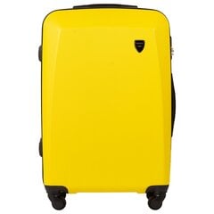 Keskikokoinen matkalaukku 0125, keltainen hinta ja tiedot | Matkalaukut ja matkakassit | hobbyhall.fi