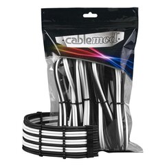 CableMod PRO ModMesh Cable Extension Kit - musta/valkoinen hinta ja tiedot | Komponenttien lisätarvikkeet | hobbyhall.fi