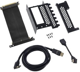 CableMod CM-VPB-2DK-R – Universaali pystysuora GPU-kiinnike 200 mm:n tasaisella Pci-E X16 Riser -kaapelisarjalla + 1 x DisplayPort, 1 x HDMI hinta ja tiedot | Kovalevyt | hobbyhall.fi