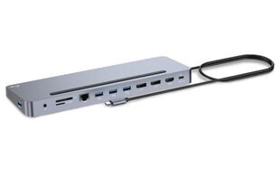 I-TEC USB-C ERGO 3X LCD keskitin hinta ja tiedot | Adapterit | hobbyhall.fi