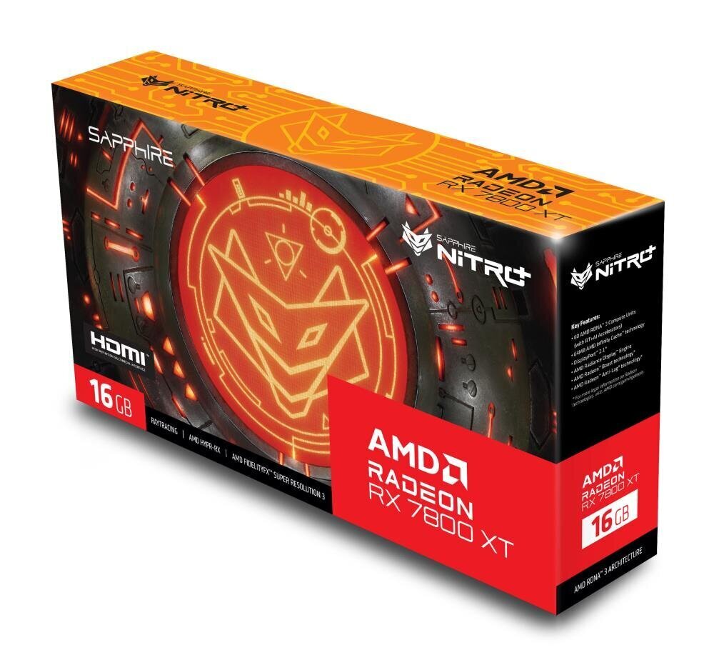 Grafiikkakortti Radeon RX 7800 XT Gaming OC, 16G, GDDR6 256bit, 2DP/2HDMI hinta ja tiedot | Näytönohjaimet | hobbyhall.fi