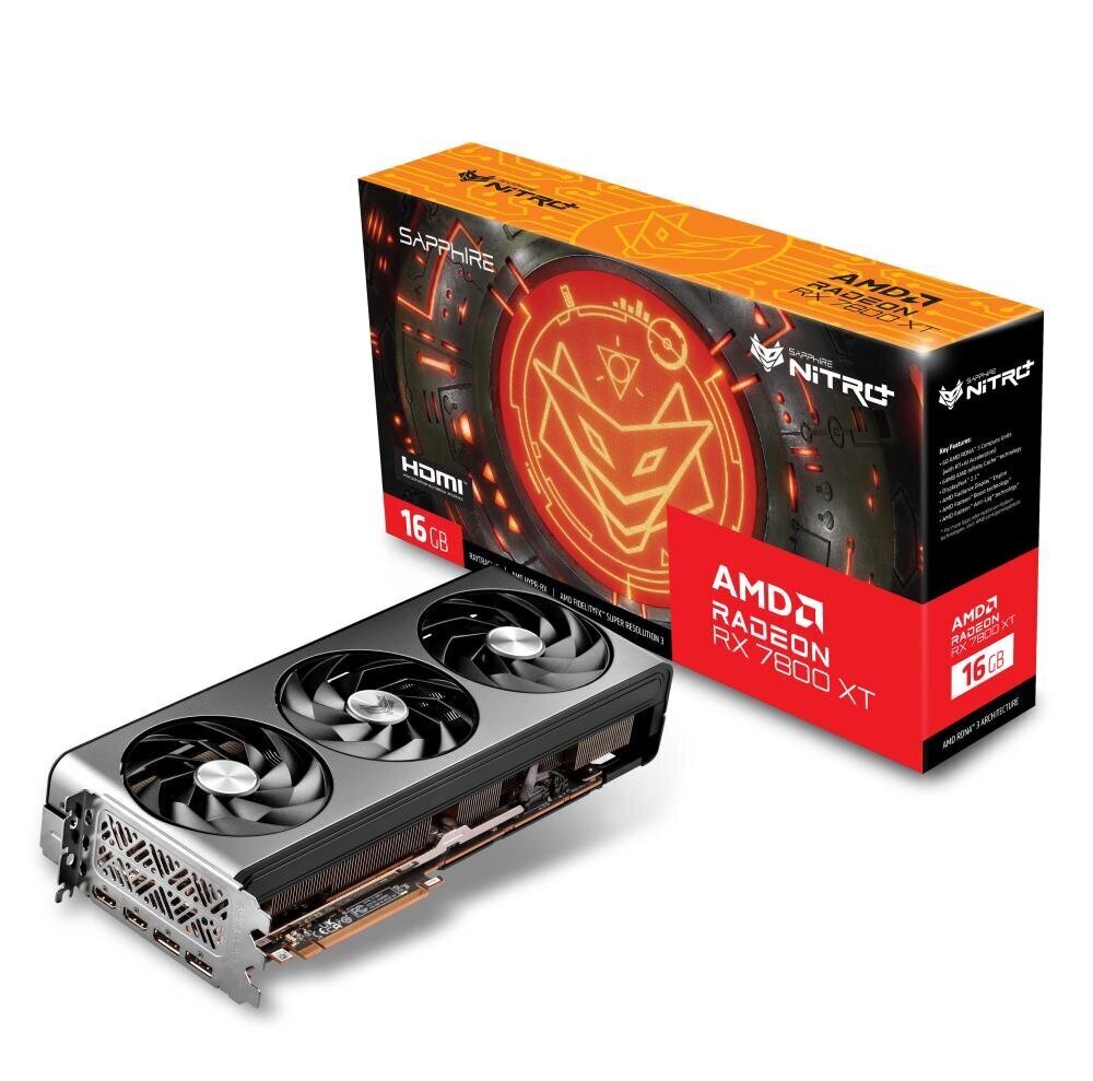 Grafiikkakortti Radeon RX 7800 XT Gaming OC, 16G, GDDR6 256bit, 2DP/2HDMI hinta ja tiedot | Näytönohjaimet | hobbyhall.fi