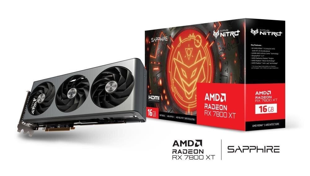 Grafiikkakortti Radeon RX 7800 XT Gaming OC, 16G, GDDR6 256bit, 2DP/2HDMI hinta ja tiedot | Näytönohjaimet | hobbyhall.fi