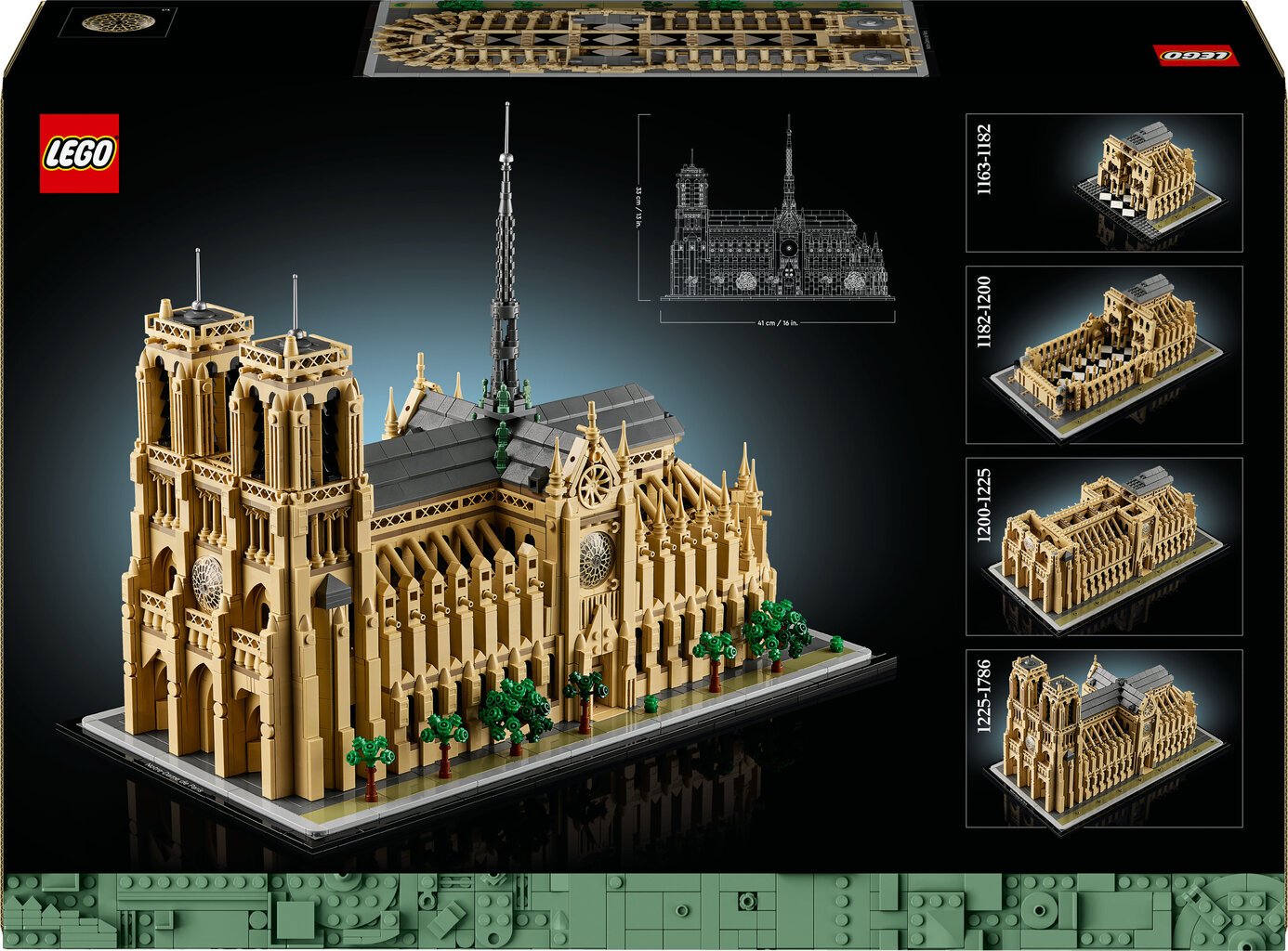 21061 LEGO® Architecture Pariisin Notre-Dame hinta ja tiedot | LEGOT ja rakennuslelut | hobbyhall.fi