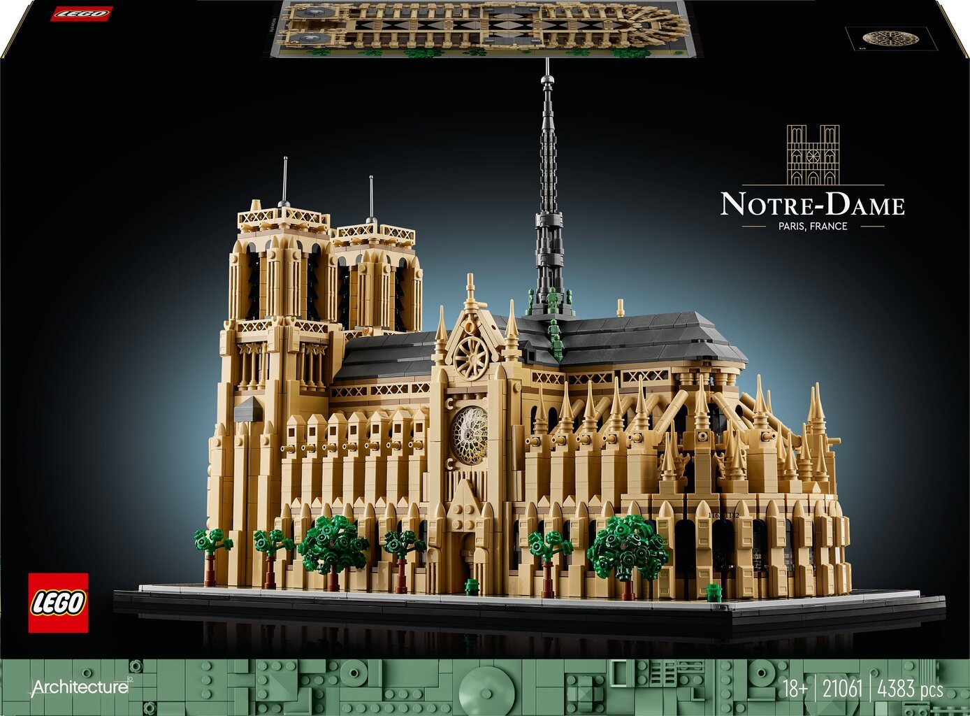 21061 LEGO® Architecture Pariisin Notre-Dame hinta ja tiedot | LEGOT ja rakennuslelut | hobbyhall.fi