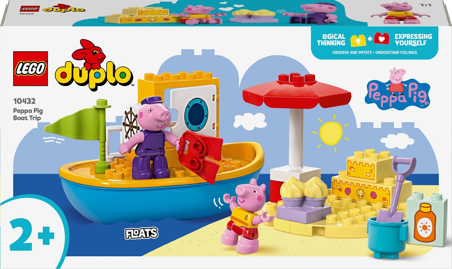 10432 LEGO® DUPLO Pipsa Possun veneretki hinta ja tiedot | LEGOT ja rakennuslelut | hobbyhall.fi