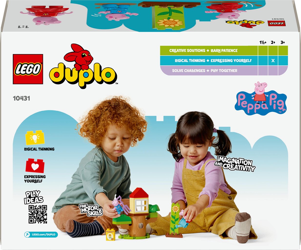 10431 LEGO® DUPLO Pipsa Possun piha ja puumaja hinta ja tiedot | LEGOT ja rakennuslelut | hobbyhall.fi