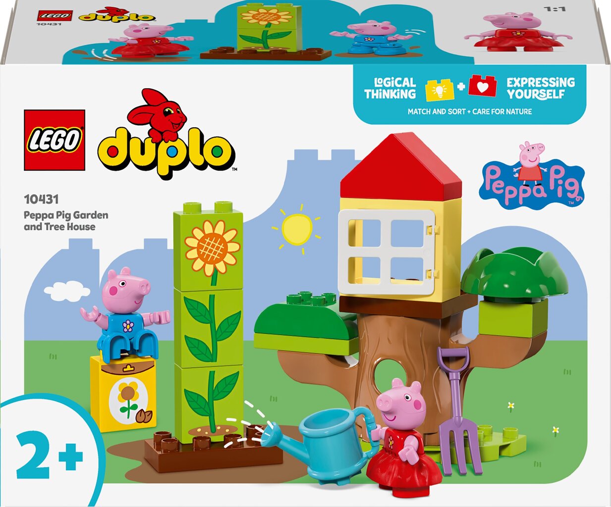 10431 LEGO® DUPLO Pipsa Possun piha ja puumaja hinta ja tiedot | LEGOT ja rakennuslelut | hobbyhall.fi