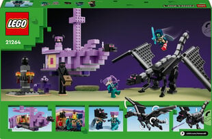 21264 LEGO® Minecraft Enderin lohikäärme ja lopun laiva hinta ja tiedot | LEGOT ja rakennuslelut | hobbyhall.fi