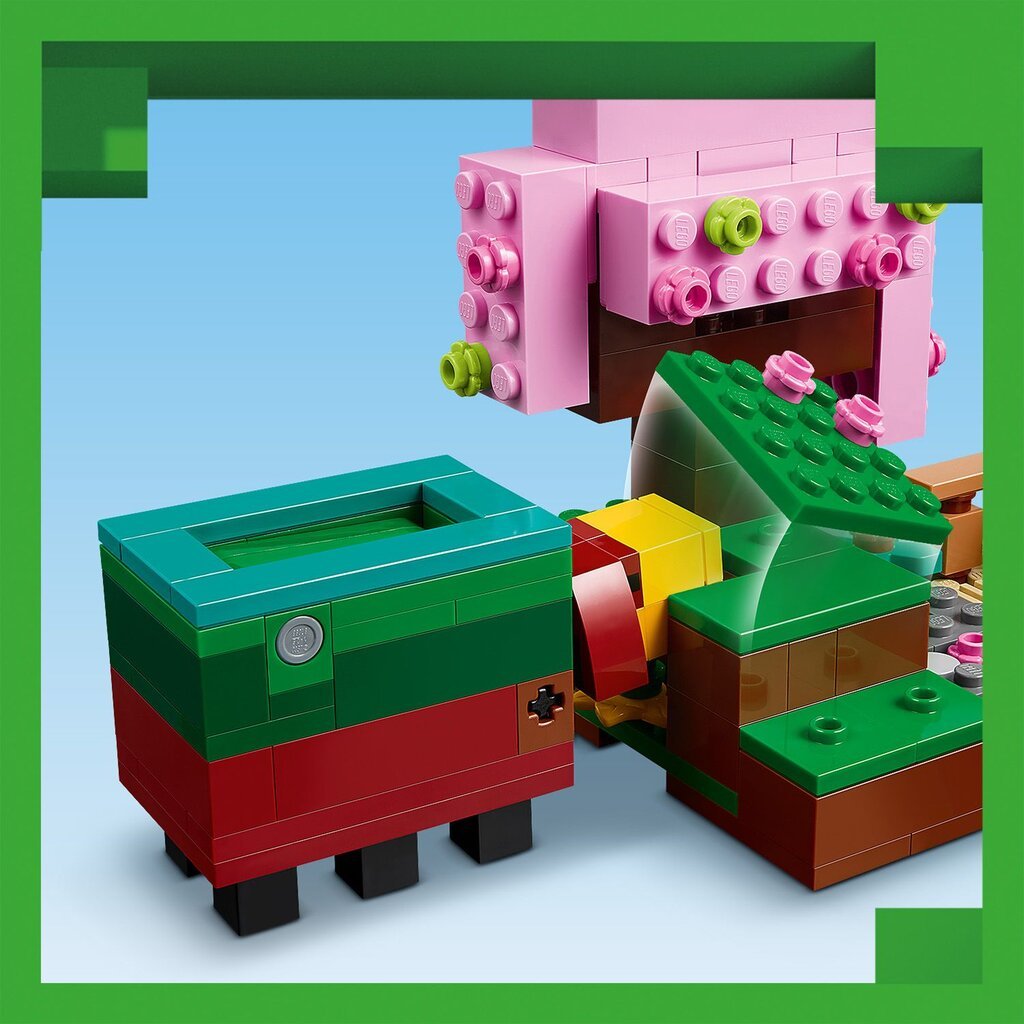 21260 LEGO® Minecraft Kukkiva kirsikkapuutarha hinta ja tiedot | LEGOT ja rakennuslelut | hobbyhall.fi