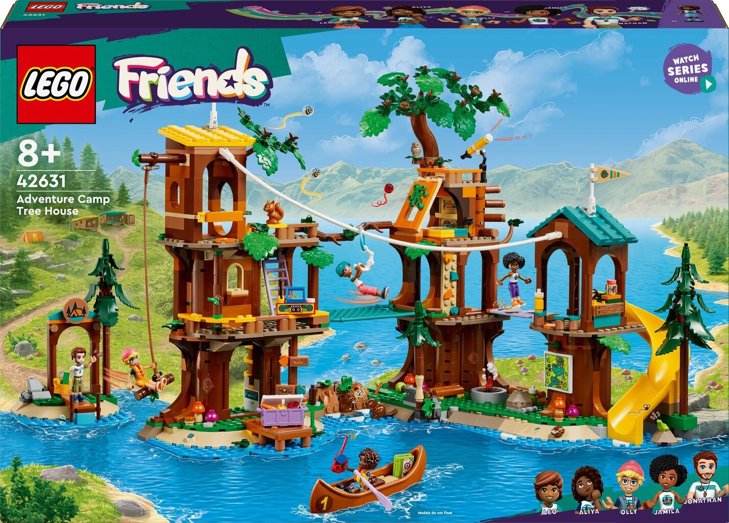 42631 LEGO® Friends Seikkailuleirin puumaja hinta ja tiedot | LEGOT ja rakennuslelut | hobbyhall.fi