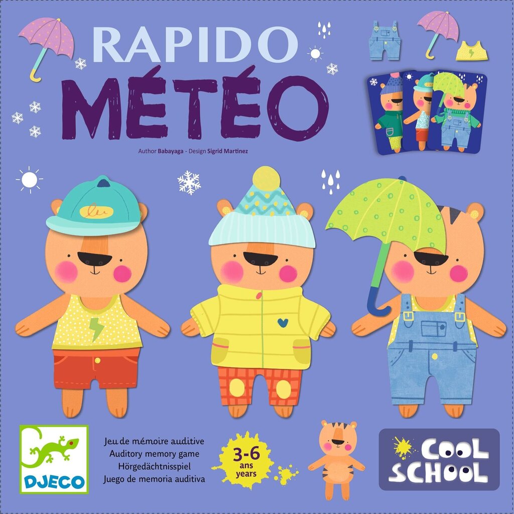 DJECO Rapido Meteo DJ08527 -opetuspeli hinta ja tiedot | Lautapelit ja älypelit | hobbyhall.fi