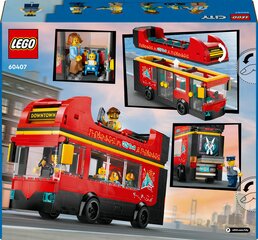 60407 LEGO® City Punainen kaksikerroksinen turistibussi hinta ja tiedot | LEGOT ja rakennuslelut | hobbyhall.fi