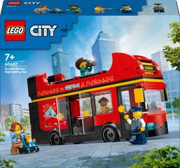 60407 LEGO® City Punainen kaksikerroksinen turistibussi hinta ja tiedot | LEGOT ja rakennuslelut | hobbyhall.fi