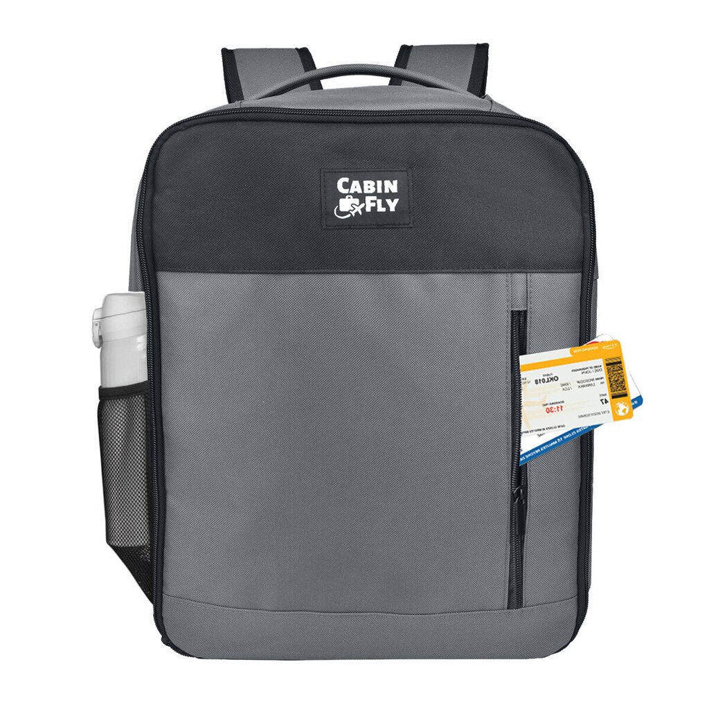 CabinFly Pacemaker Wizzair reppu, 40x30x20 cm, 24 L, harmaa hinta ja tiedot | Reput ja rinkat | hobbyhall.fi