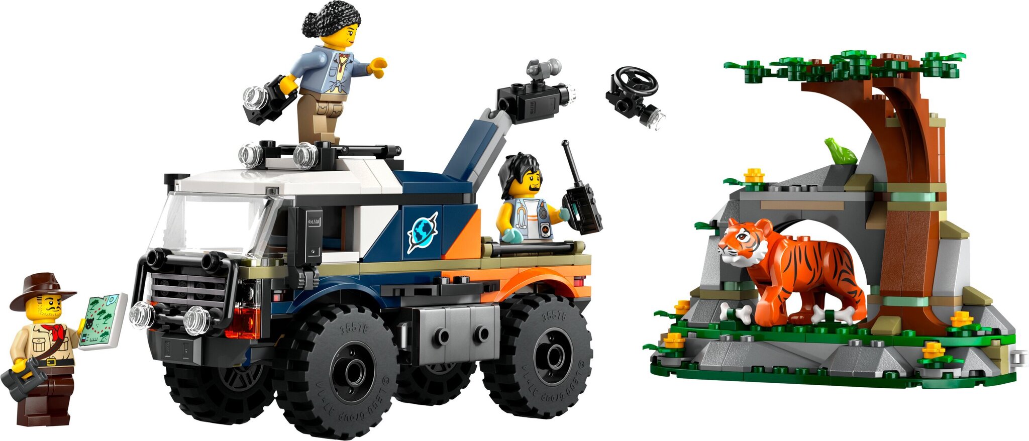 60426 LEGO® City Viidakkotutkijan maastoauto hinta ja tiedot | LEGOT ja rakennuslelut | hobbyhall.fi
