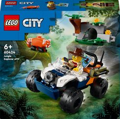 60424 LEGO® City Jungle Explorer Quad: Mission - Red Panda hinta ja tiedot | LEGOT ja rakennuslelut | hobbyhall.fi