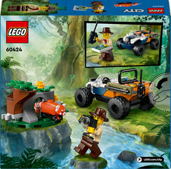 60424 LEGO® City Jungle Explorer Quad: Mission - Red Panda hinta ja tiedot | LEGOT ja rakennuslelut | hobbyhall.fi