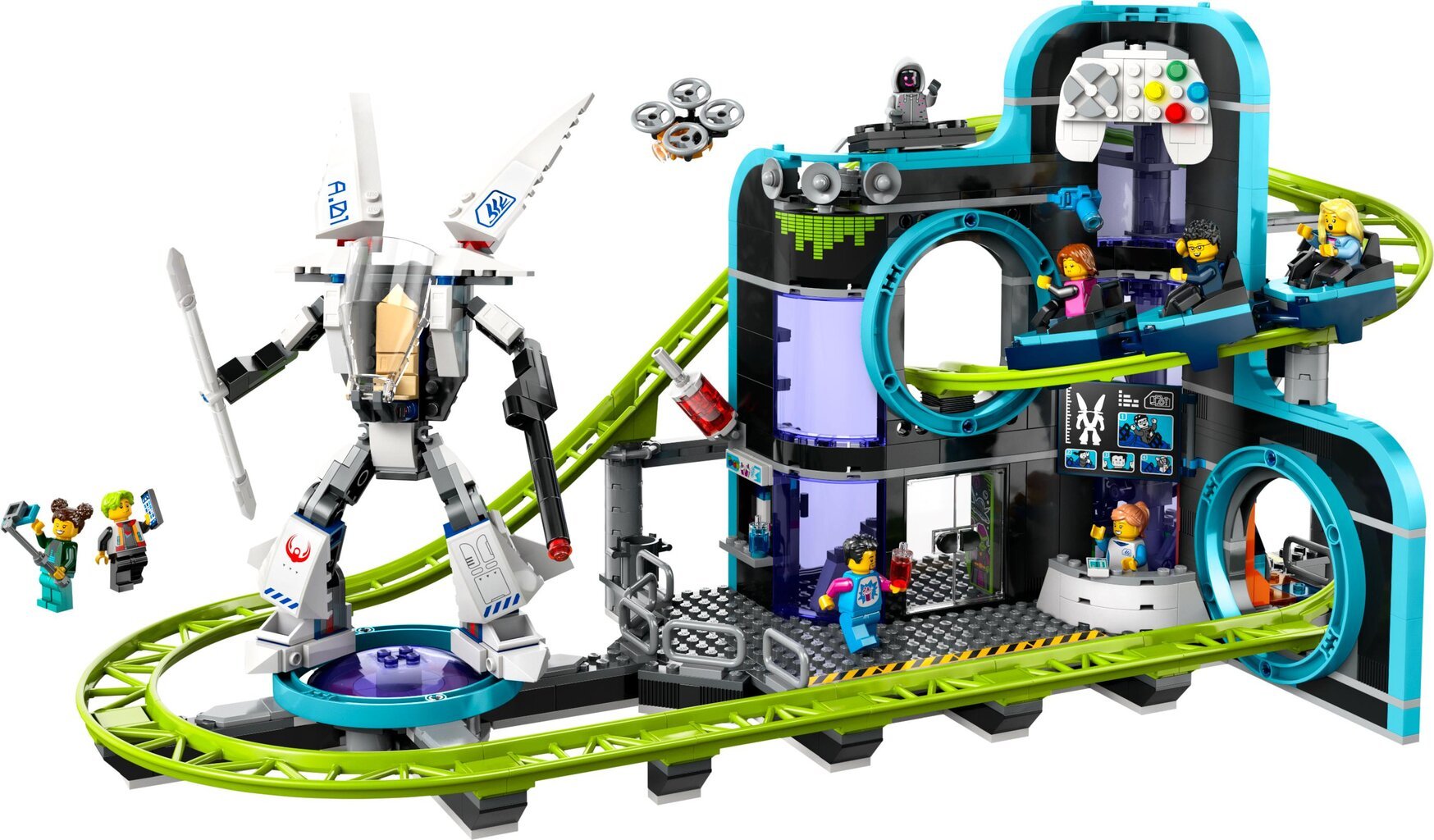 60421 LEGO® City Robottimaailman vuoristorata hinta ja tiedot | LEGOT ja rakennuslelut | hobbyhall.fi