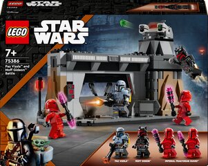 75386 LEGO® Star Wars Paz Vizsla™ ja Moff Gideon™ taistelussa hinta ja tiedot | LEGOT ja rakennuslelut | hobbyhall.fi