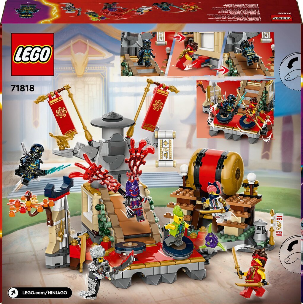 71818 LEGO® Ninjago Turnajaisten taisteluareena hinta ja tiedot | LEGOT ja rakennuslelut | hobbyhall.fi