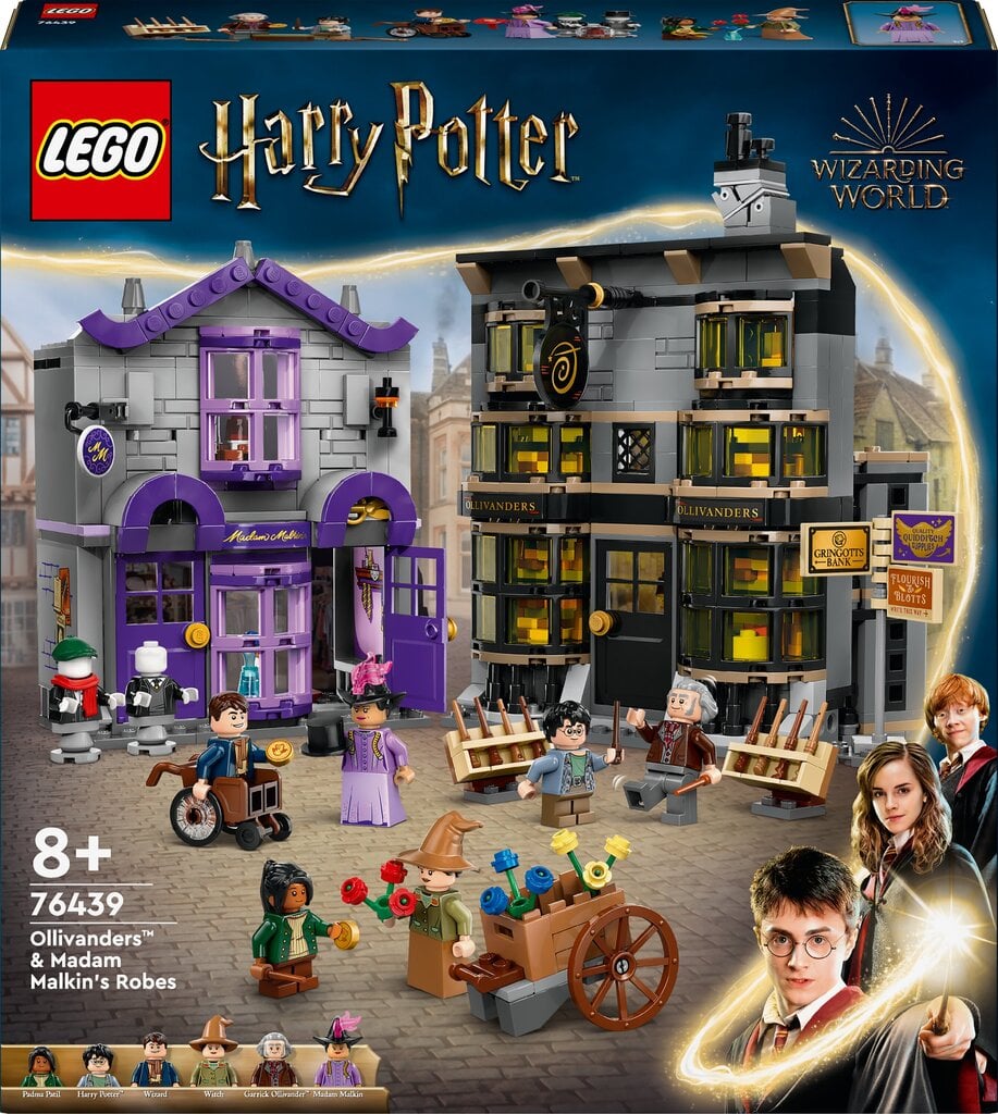 76439 LEGO® Harry Potter Ollivanders™ ja Matami Malkinin kaavut hinta ja tiedot | LEGOT ja rakennuslelut | hobbyhall.fi