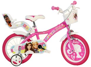 Lasten polkupyörä Barbie, 16", pinkki hinta ja tiedot | Polkupyörät | hobbyhall.fi