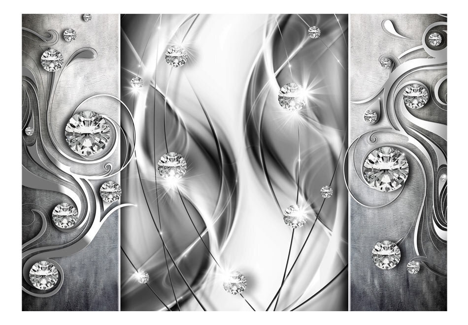 Valokuvatapetti - Diamonds in Silver 441x315 cm hinta ja tiedot | Valokuvatapetit | hobbyhall.fi