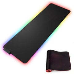 Riff RGB-01 pelihiirimatto kumitettu kangas USB RGB LED -värivalolla, 80x30cm hinta ja tiedot | Hiiret | hobbyhall.fi