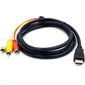 Riff HDMI A Male-3 RCA audio- ja videokaapeli 1 m hinta ja tiedot | Kaapelit ja adapterit | hobbyhall.fi