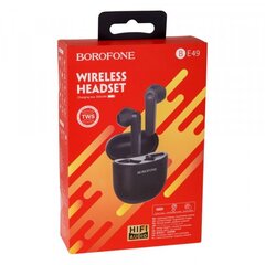 Langattomat Borofone BE49 TWS 5.0 BT -kuulokkeet kosketustekniikalla. / 3,5h hyvin. mustan kesto hinta ja tiedot | Kuulokkeet | hobbyhall.fi