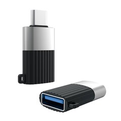 XO NB149-F kaapelisovitin OTG - Muunnin USB 3.0 -liitännästä USB-C-liittimeen Musta hinta ja tiedot | Adapterit | hobbyhall.fi