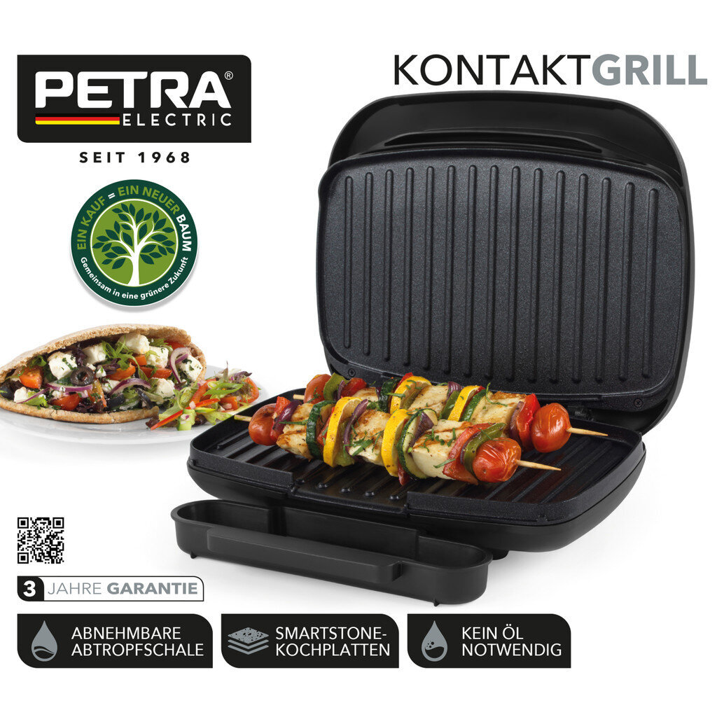 Petra PT4366MBLKVDE hinta ja tiedot | Sähkögrillit | hobbyhall.fi