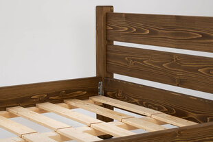 Massiivipuinen sänky 005 80x200 tumman ruskea hinta ja tiedot | Sängyt | hobbyhall.fi