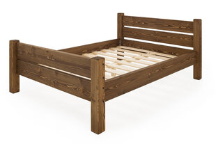 Massiivipuinen sänky 005 90x200 tumman ruskea hinta ja tiedot | Sängyt | hobbyhall.fi
