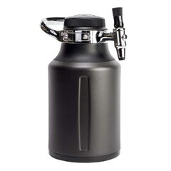 Painesäiliö, hiilihapotuslaite GrowlerWerks uKeg™ 1,9 L, musta hinta ja tiedot | Keittiövälineet | hobbyhall.fi