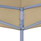 vidaXL Juhlateltan katto 4,5x3 m beige 270 g/m² hinta ja tiedot | Puutarhapaviljongit | hobbyhall.fi